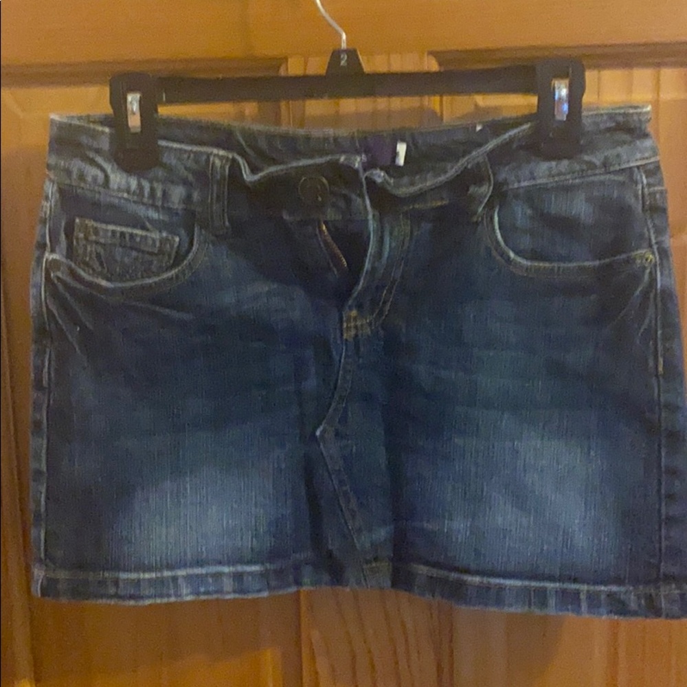 Denim Mini Skirt Size 5 Junior